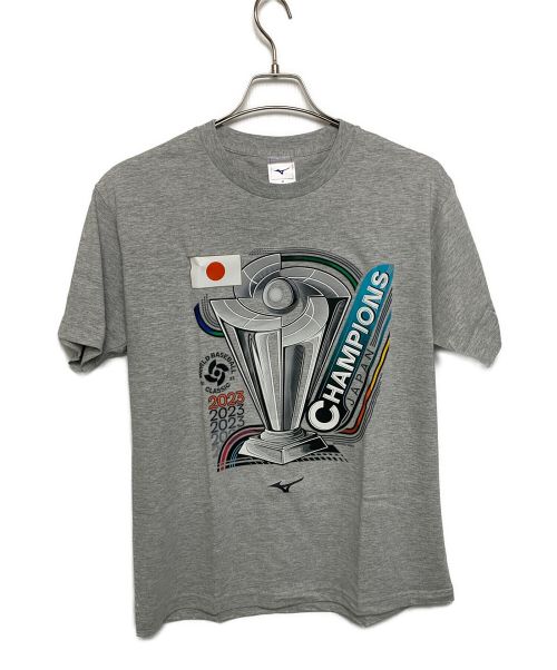 MIZUNO（ミズノ）MIZUNO (ミズノ) WBC優勝記念オーセンティックTシャツ グレー サイズ:M 未使用品の古着・服飾アイテム