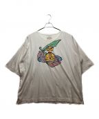 Vivienne Westwood ANGLOMANIAヴィヴィアンウエストウッドアングロマニア）の古着「オーバーサイズプリントTシャツ」｜ホワイト