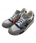 NEW BALANCEニューバランス）の古着「スニーカー(NEW BALANCE)」｜グレー×ネイビー