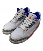 NIKEナイキ）の古着「NIKE AIR JORDAN 3 RETRO KNICKS RIVALS（ナイキ エア ジョーダン 3 レトロ　ニックス ライバル ）」｜ホワイト