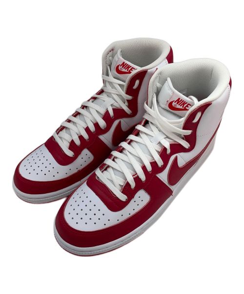 NIKE（ナイキ）NIKE (ナイキ) NIKE TERMINATOR HIGH WHITE/UNIVERSITY RED イキ ターミネーター ハイ ホワイト/ユニバーシティ レッド ホワイト×レッド サイズ:27.5cmの古着・服飾アイテム