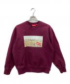 SUPREMEシュプリーム）の古着「Aerial Crew Neck」｜ボルドー