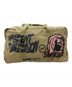 cactus jack×FRAGMENT DESIGNカクタス・ジャック×フラグメントデザイン）の古着「ICON DUFFLE BAG」｜カーキ