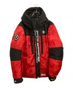 A BATHING APEアベイシングエイプ）の古着「AAPE DOWN JACKET」｜レッド×ブラック