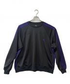 Needlesニードルズ）の古着「TRACK CREWNECK SHIRT」｜ブラック×パープル