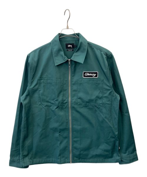 stussy（ステューシー）stussy (ステューシー) スイングトップ グリーン サイズ:Lの古着・服飾アイテム