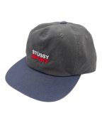 stussyステューシー）の古着「キャップ」｜ネイビー×グレー