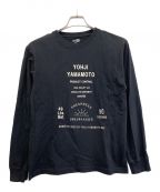 New Era×YOHJI YAMAMOTOニューエラ×ヨウジヤマモト）の古着「長袖Tシャツ」｜ブラック