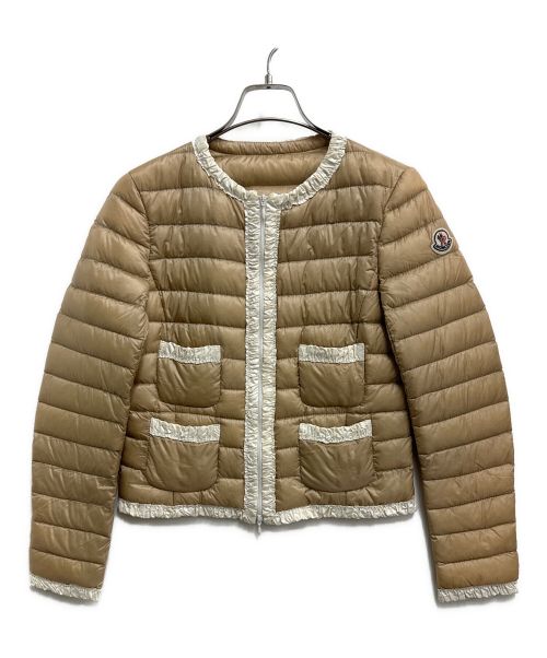 MONCLER（モンクレール）MONCLER (モンクレール) ライトダウンジャケット ベージュの古着・服飾アイテム