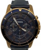 FOSSILフォッシル）の古着「Grant Sport Blue Dial Men's Chronograph Watch」