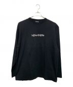 BALENCIAGAバレンシアガ）の古着「ALENCIAGA小文字ロゴプリントTシャツ」｜ブラック