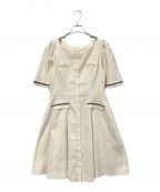 HER LIP TOハーリップトゥ）の古着「Canal Tweed Mini Dress」｜アイボリー