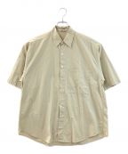 AURALEEオーラリー）の古着「WASHED FINX HALF SLEEVED BIG SHIRTS」｜ベージュ