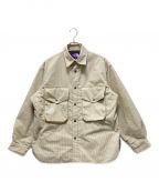 THE NORTHFACE PURPLELABELザ・ノースフェイス パープルレーベル）の古着「Corduroy Insulation Shirt Jacket Brown」｜ライトグレー