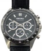 SEIKOセイコー）の古着「スピリット クロノグラフ 8T63-00D0SPRIT／CHRONO GRAPH 8T63-D0」｜ブラック