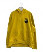 stussyステューシー）の古着「8 BALL HOODIE」｜イエロー