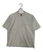 BATONERバトナ―）の古着「STANDING KNIT CREW NECK T-SHIRT」｜アイボリー