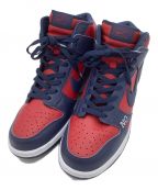 NIKE SB×SUPREMEナイキエスビー×シュプリーム）の古着「Dunk High By Any Means　スニーカー」｜レッド×ネイビー