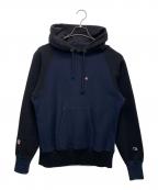 Champion REVERSE WEAVEチャンピオン リバース ウィーブ）の古着「パーカー」｜ブラック×ネイビー