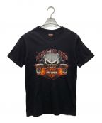 バンドTシャツバンドTシャツ）の古着「［古着］90’ｓ　HARLEY-DAVIDSON　モーターTシャツ」｜ブラック