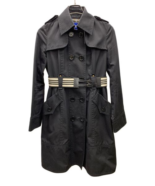 BURBERRY BLUE LABEL（バーバリーブルーレーベル）BURBERRY BLUE LABEL (バーバリーブルーレーベル) トレンチコート ブラック サイズ:40の古着・服飾アイテム