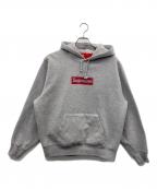 SUPREMEシュプリーム）の古着「Inside Out Box Logo Hooded Sweatshirt（インサイドアウトボックスロゴフードスウェットパーカー）」｜グレー