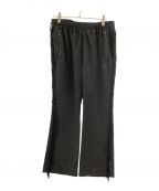 Needlesニードルズ）の古着「Needles（ニードルズ）FRINGE BOOT-CUT TRACK PANT」｜ブラック