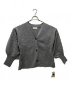 remulaリミューラ）の古着「SUPER FINE MERINO WOOL VOLUME SLEEVE CARDIGAN」｜グレー