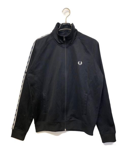 FRED PERRY（フレッドペリー）FRED PERRY (フレッドペリー) トラックジャケット ネイビー×ブラック サイズ:Lの古着・服飾アイテム