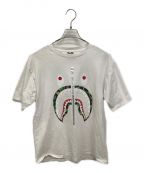 BAPE BY A BATHING APEベイプバイアベイシングエイプ）の古着「ABC CAMO SHARK TEE」｜ホワイト