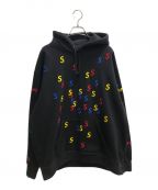 SUPREMEシュプリーム）の古着「Embroidered S Hooded Sweatshrt/エンブロイダードSフーディスウェットシャツ」｜ブラック