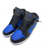 NIKEナイキ）の古着「NIKE AIR JORDAN 1 MID」｜ブルー×ブラック