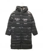 Calvin Klein Jeansカルバンクラインジーンズ）の古着「Jacket GRADIENT LOGO LONGLINE PUFFER」｜ブラック