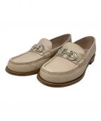 Salvatore Ferragamoサルヴァトーレ フェラガモ）の古着「モカシンローファー　Salvatore Ferragamo（サルヴァトーレ フェラガモ）0725789　ガンチーニ」｜ベージュ