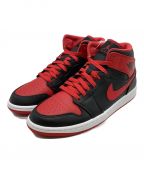 NIKEナイキ）の古着「AIR JORDAN1 MID」｜ブラック×レッド