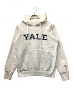 Champion REVERSE WEAVE×YALE universityチャンピオン リバース ウィーブ×イェールユニバーシティ）の古着「パーカー」｜ホワイト