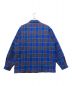 Supreme (シュプリーム) Quilted Plaid Flannel Shirt ブルー サイズ:XL：13000円