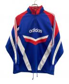 adidasアディダス）の古着「90'sハーフジップトラックジャケット」｜ブルー×レッド