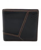 LOEWEロエベ）の古着「PUZZLE STITCHES BIFOLD WALLET」｜ダークブラウン