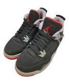 NIKEナイキ）の古着「AIR JORDAN 4 RETRO (GS)」｜ブラック×レッド