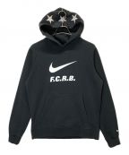 NIKE×F.C.R.B.ナイキ×エフシーレアルブリストル）の古着「LOGO SWOOSH HOODY」｜ブラック