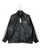 F.C.Real Bristolエフシーレアルブリストル）の古着「SYNTHETIC LEATHER BLOUSON」｜ブラック