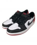 NIKEナイキ）の古着「AIR JORDAN 1 LOW OG BLACK TOE」｜ホワイト×ブラック×レッド