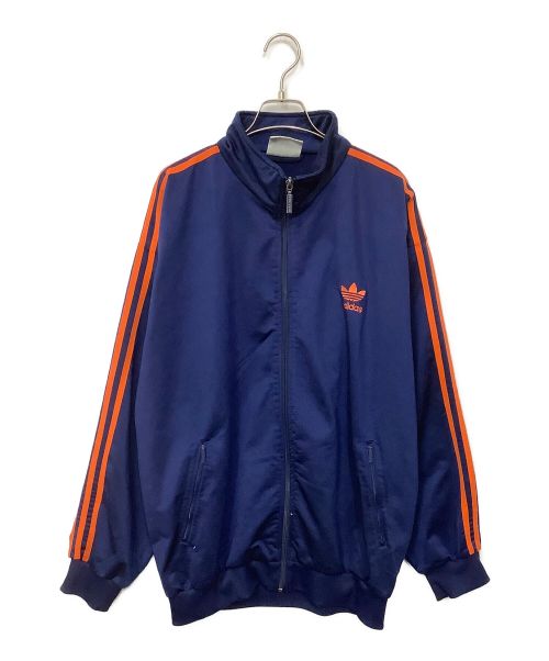 adidas（アディダス）adidas (アディダス) トラックジャケット ネイビー×オレンジ サイズ:-の古着・服飾アイテム