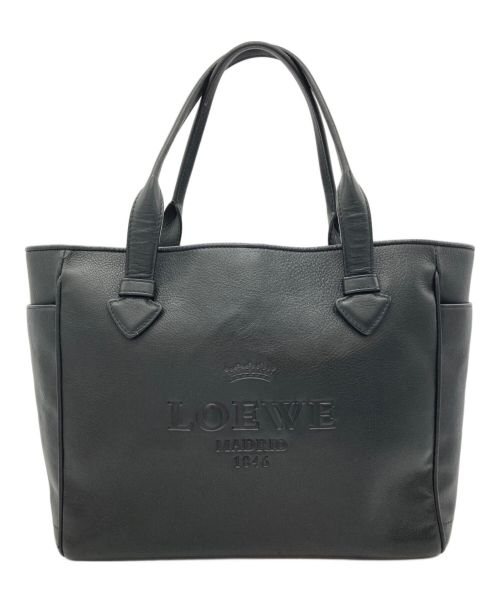 LOEWE（ロエベ）LOEWE (ロエベ) ヘリテージトートバッグ ブラックの古着・服飾アイテム