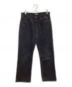 AURALEEオーラリー）の古着「HARD TWIST DENIM 5P PANTS」｜ブラック