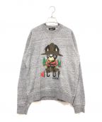 DSQUARED2ディースクエアード）の古着「ICON CREWNECK SWEATER」｜グレー