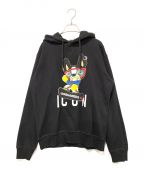 DSQUARED2ディースクエアード）の古着「ICON HOODIE」｜ブラック