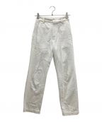 STEVEN ALANスティーブンアラン）の古着「STEVEN ALAN 　COTTON DENIM STRAIGHT TROUSERS」｜ホワイト