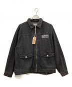 HIDE AND SEEKハイドアンドシーク）の古着「HIDE AND SEEK 　Denim Zip Jacket」｜ブラック